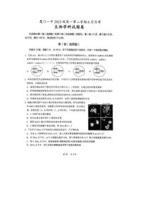 福建省厦门市第一中学2022-2023学年高一下学期6月月考生物试题