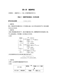 高考生物一轮复习讲练 第3单元 第8讲　细胞呼吸 (含解析)