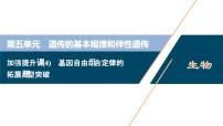 高考生物一轮复习课件第5单元　加强提升课(4)　基因自由组合定律的拓展题型突破 (含解析)