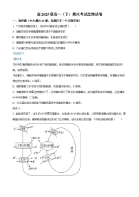 重庆市巴蜀中学2022-2023学年高一生物下学期期末试题（Word版附解析）