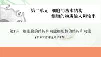 2024届高考生物一轮复习第二单元细胞的基本结构细胞的物质输入和输出第1讲细胞膜的结构和功能细胞核的结构和功能课件