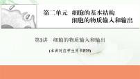 2024届高考生物一轮复习第二单元细胞的基本结构细胞的物质输入和输出第3讲细胞的物质输入和输出课件