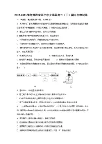 2022-2023学年青海省西宁市大通县高二(下)期末生物试卷(含解析)