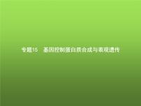 高中生物学考复习专题第六单元遗传的分子基础15基因控制蛋白质合成与表观遗传课件