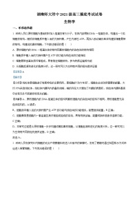 精品解析：湖南省长沙市湖南师大学附中2022-2023学年高三下学期摸底考试生物试题（解析版）