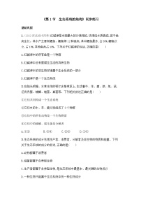 高中生物人教版 (2019)选择性必修2第1节 生态系统的结构课时作业