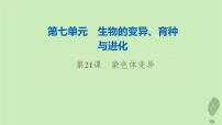 2024版高考生物一轮总复习第7单元生物的变异育种与进化第21课染色体变异课件