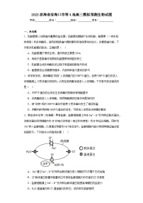 2023届海南省海口市等4地高三模拟预测生物试题(含解析)