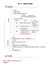 生物必修1《分子与细胞》第2节 细胞中的无机物精品课时训练