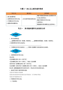 专题17 DNA是主要的遗传物质（串讲）-备战2024年高考生物一轮复习串讲精练（新高考专用）（原卷版）