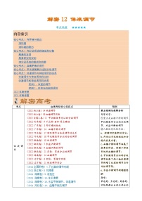 解密12 体液调节（讲义)-【高频考点解密】2023年高考生物二轮复习讲义+分层训练（学生版）