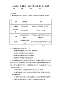 2023届辽宁省沈阳市一中高三第八次模拟考试生物试题（含解析）