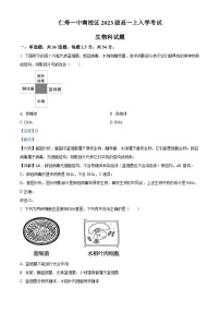 四川省眉山市仁寿一中南校区2023-2024学年高一生物上学期开学考试试题（Word版附解析）