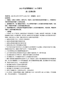 湖北省宜荆荆随2023-2024学年高三生物上学期10月联考试题（Word版附解析）