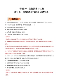 新高考生物一轮复习小题过关训练第31练 传统发酵技术的应用与发酵工程（含解析）