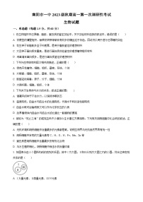 河南省南阳市第一中学2023-2024学年高一生物上学期第一次月考试题（Word版附解析）