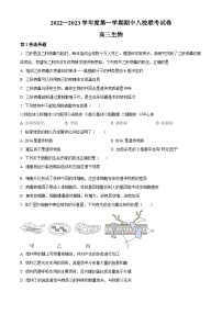 【期中真题】天津市八校联考2022-2023学年高三上学期期中生物试题.zip