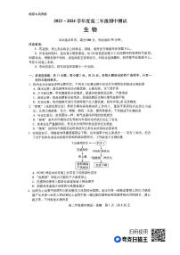 河北省保定市定州市2023-2024学年高二上学期11月期中生物试题