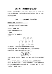 新高考生物一轮复习考点梳理讲义 第2单元　第2课时　细胞器之间的分工合作（含解析）