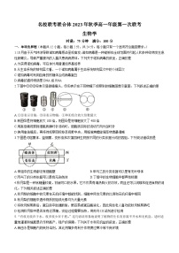 湖南省名校联考联合体2023-2024学年高一上学期第一次联考（期中考试）生物试卷（Word版附答案）