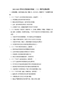 江苏省南京市2023-2024学年高二生物上学期期中学情调研试卷（Word版附解析）