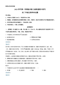 浙江省温州市新力量联盟2023-2024学年高二生物上学期期中联考试题（Word版附解析）