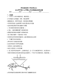 河北省张家口市名校2023-2024学年高二上学期11月阶段测试生物试卷(含答案)