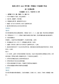 浙江省杭州市师范大学附中2023-2024学年高二上学期期中生物试题（Word版附解析）