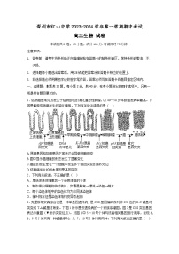 广东省深圳市红山中学2023-2024学年高二上学期期中考试生物试题