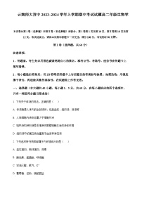 2023-2024学年云南省昆明市云南师范大学附属中学高二上学期期中考试生物含答案