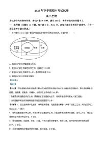 湖南省邵阳市武冈市2023-2024学年高二上学期期中生物试题（Word版附解析）
