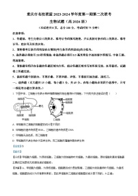 重庆市名校联盟2023-2024学年高一上学期第二次联考（12月）生物试题（Word版附解析）