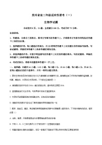 2024届贵州省铜仁一中高三上学期适应性联考（一）生物word版含答案