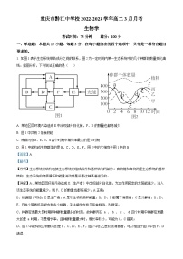 重庆市黔江中学2022-2023学年高二下学期3月月考生物试题（Word版附解析）