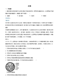 浙江省金华市一中2023-2024学年高三上学期12月月考生物试题（Word版附解析）