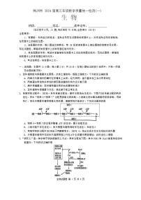 2024株洲高三上学期教学质量统一检测（一）生物试卷含答案