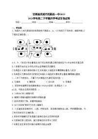 甘肃省武威市民勤县一中2022-2023学年高二下学期开学考试生物试卷(含答案)