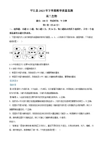 湖南省岳阳市平江县2023-2024学年高二上学期期末生物试题（Word版附解析）