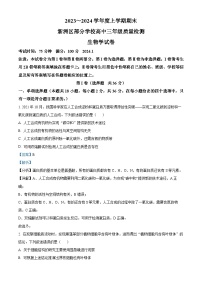 湖北省新洲区部分学校2023-2024学年高三上学期期末生物试题（Word版附解析）