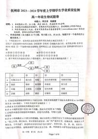 江西省抚州市2023-2024学年高一上学期期末学生学业质量监测试题生物试题（PDF版附答案）