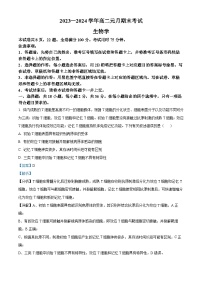 湖北省鄂州市、宜昌市、襄阳市等地2023-2024学年高二上学期期末生物试题（Word版附解析）