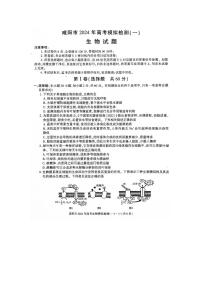 陕西省咸阳市2024届高三上学期第一次模拟考试生物试卷（PDF版附答案）