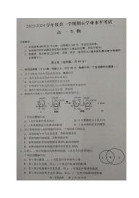 江苏省东台市2023-2024学年高一上学期期末考试生物试卷（PDF版附答案）