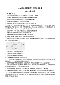 2024届安徽省安庆二中高三第四次教学质量检测生物试题