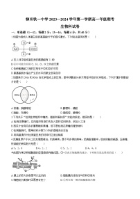 广西柳州铁一中学2023-2024学年高一上学期期末生物试题