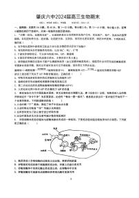 广东省肇庆市六中2023-2024学年高三上学期1月期末生物试题