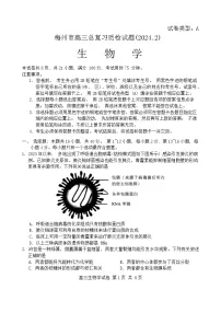 广东省梅州市2024届高三下学期一模考试（2月）生物试卷（Word版附解析）