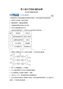 高考生物第一轮复习知识点挖空专项练习 第4套分子基础遗传定律（原卷版+答案解析）