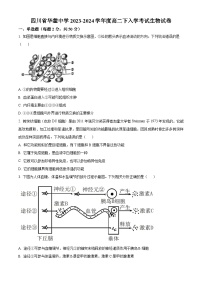 四川省广安市华蓥中学2023-2024学年高二下学期开学生物试题（Word版附解析）