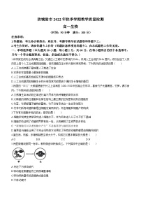 广西壮族自治区防城港市2022-2023年高一上学期期末教学质量检测生物试题(无答案)